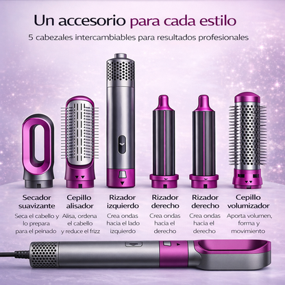 Air styler 5 en 1 - Secador, Alisador de Pelo Multifuncional (Seca, Alisa, Desenreda...)