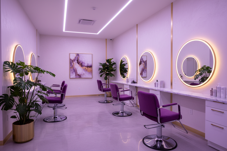 Salón de belleza elegante